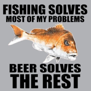 Fishing Solves Most Of My Problems Hoodie Design